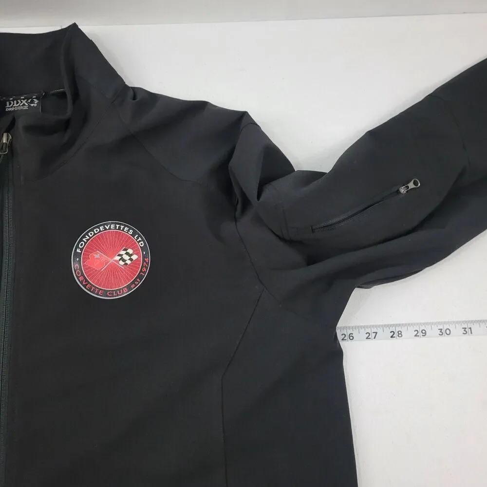 DDX dri-duck full zip jacket mens black XL fonddevetttes corvette club‎ 3413